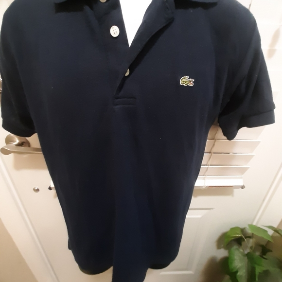 Lacoste Men slimfit short sleeve Tops shirts _ Tshirt Dark blue  size L - Picture 1 of 5